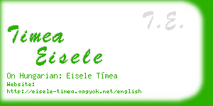 timea eisele business card